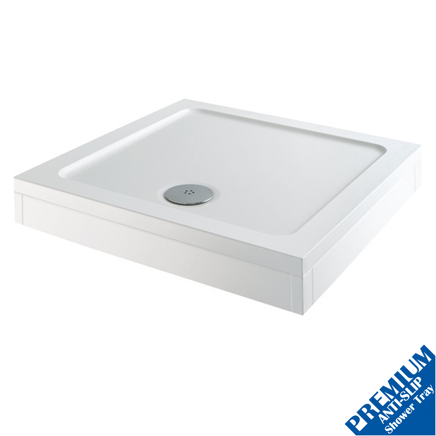 900 x 900mm Shower Tray Square Easy Plumb Premium AntiSlip FREE High